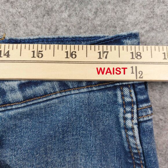 Wrangler Retro Jeans Mens 36x38 Blue Slim Boot Bootcut Stretch Denim 1077MWZMP - Picture 4 of 12